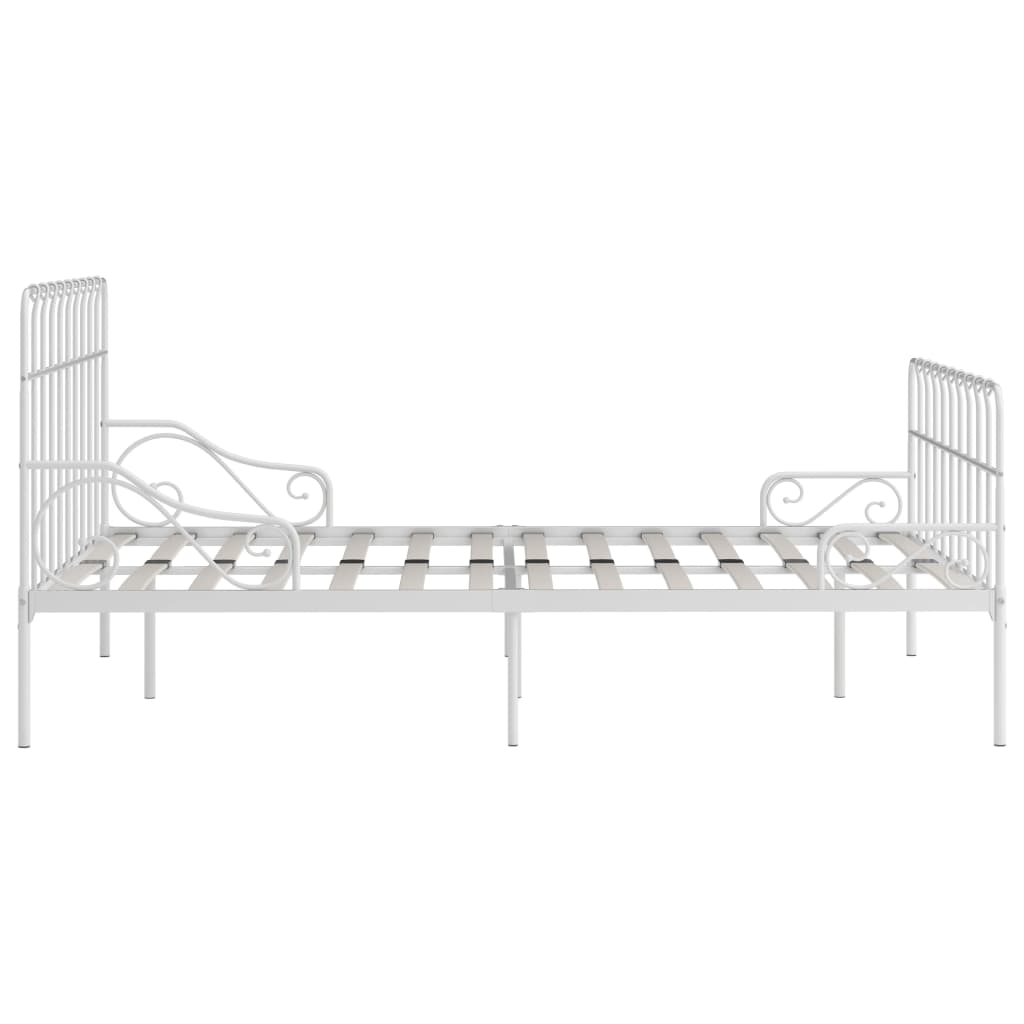 Estructura cama con somier sin colchón metal blanco 140x200 cm vidaXL