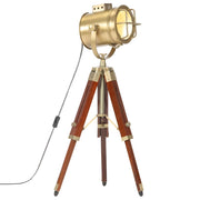 Lámpara de suelo con trípode madera maciza de mango 69 cm v2533 Vetonek