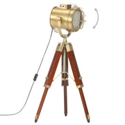 Lámpara de suelo con trípode madera maciza de mango 69 cm v2533 - Vetonek