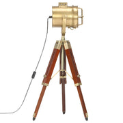 Lámpara de suelo con trípode madera maciza de mango 69 cm v2533 - Vetonek