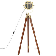 Lámpara de suelo con trípode madera maciza de mango 97 cm v2557 - Vetonek