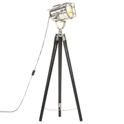 Lámpara de suelo con trípode madera maciza de mango negro 97 cm v2564 Vetonek