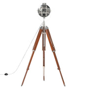Lámpara de suelo con trípode madera maciza de mango 165 cm v2595 - Vetonek