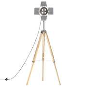Lámpara de suelo con trípode madera maciza de mango 140 cm v2625 - Vetonek