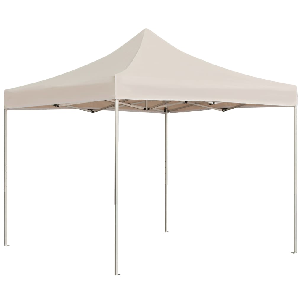 Carpa plegable profesional de aluminio color crema 2x2 m v4186 Vetonek