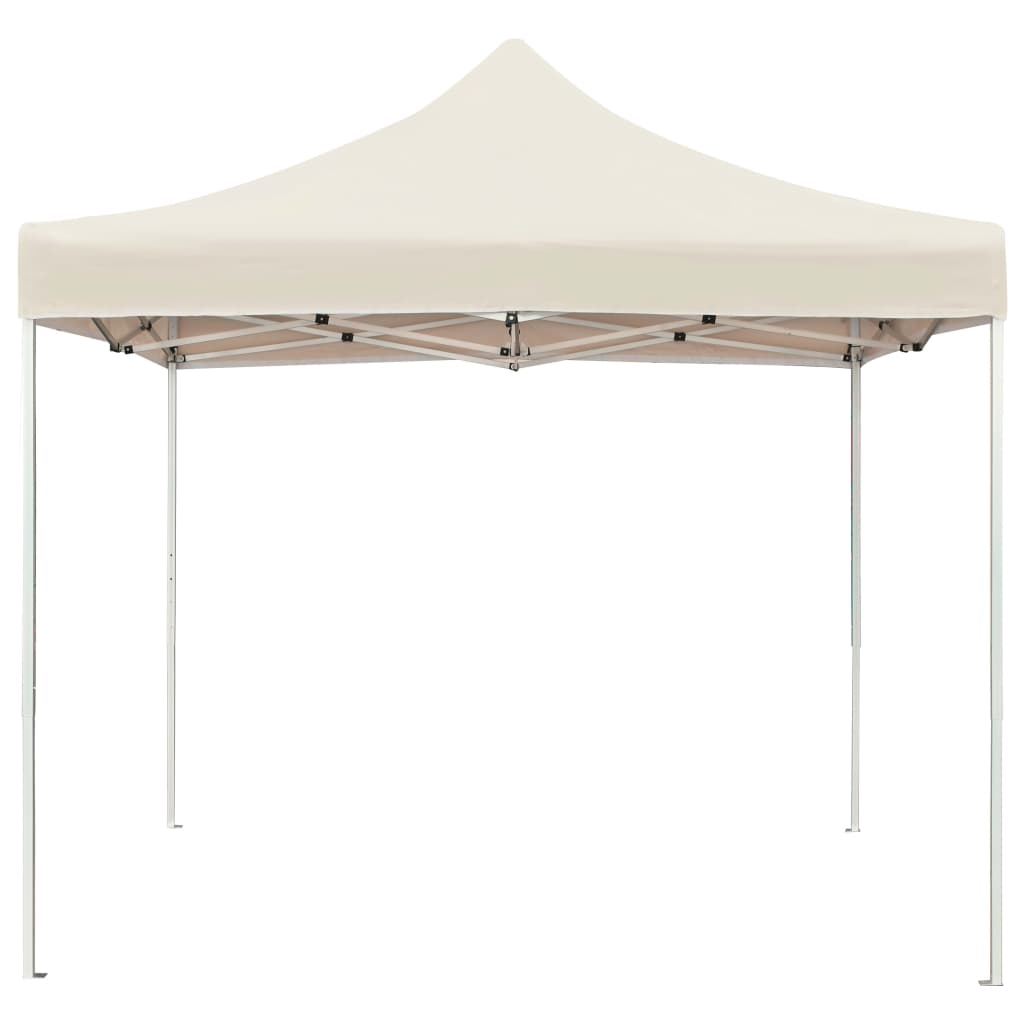 Vetonek Carpa plegable profesional de aluminio color crema 2x2 m