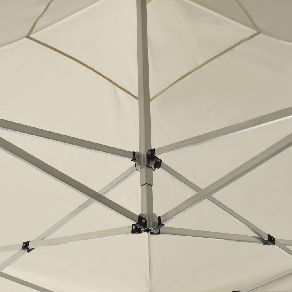 Carpa plegable profesional de aluminio color crema 2x2 m - Vetonek