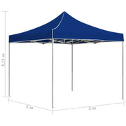 Carpa plegable profesional de aluminio azul 2x2 m v26 - Vetonek