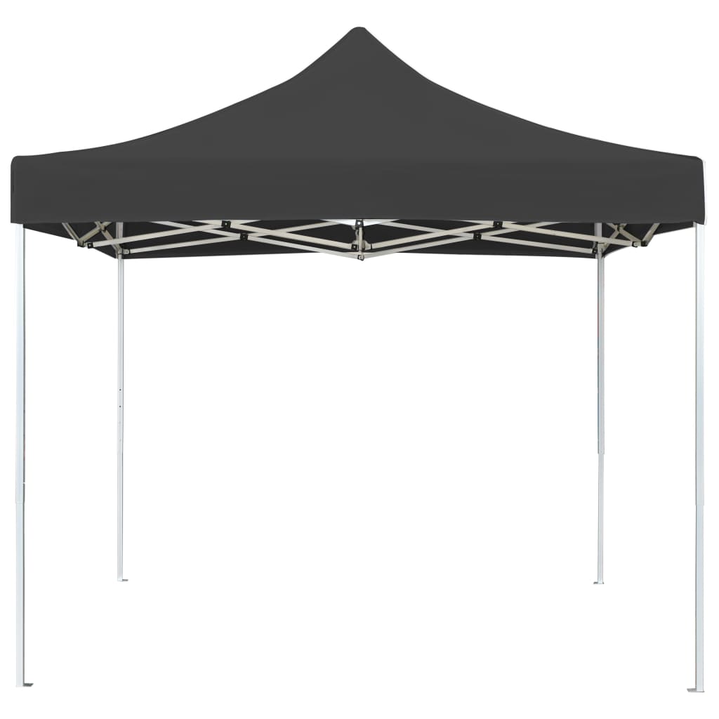 Vetonek Carpa plegable profesional de aluminio gris antracita 2x2 m