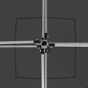 Carpa plegable profesional de aluminio gris antracita 2x2 m v4209 - Vetonek