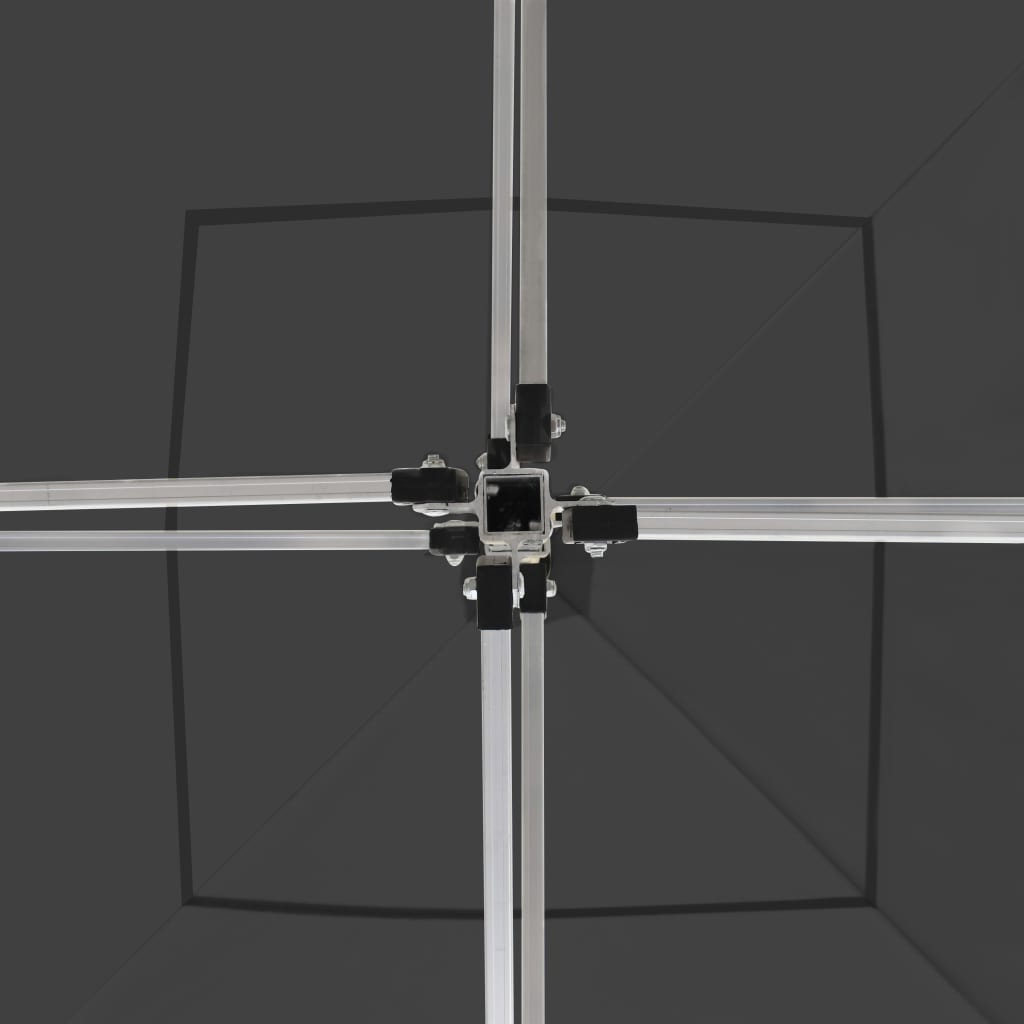 Carpa plegable profesional de aluminio gris antracita 2x2 m v4209 - Vetonek