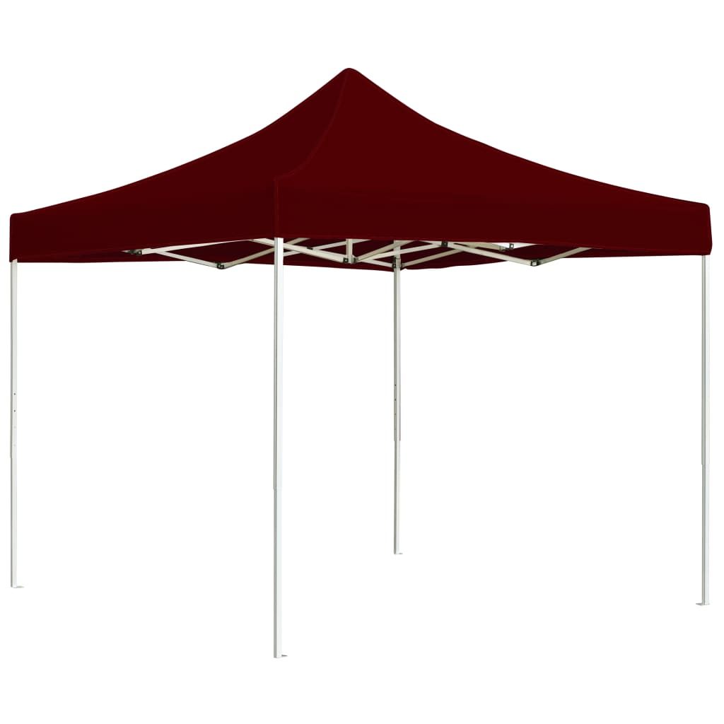 Carpa plegable profesional de aluminio color burdeos 2x2 m v4216 Vetonek