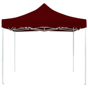 Vetonek Carpa plegable profesional de aluminio color burdeos 2x2 m