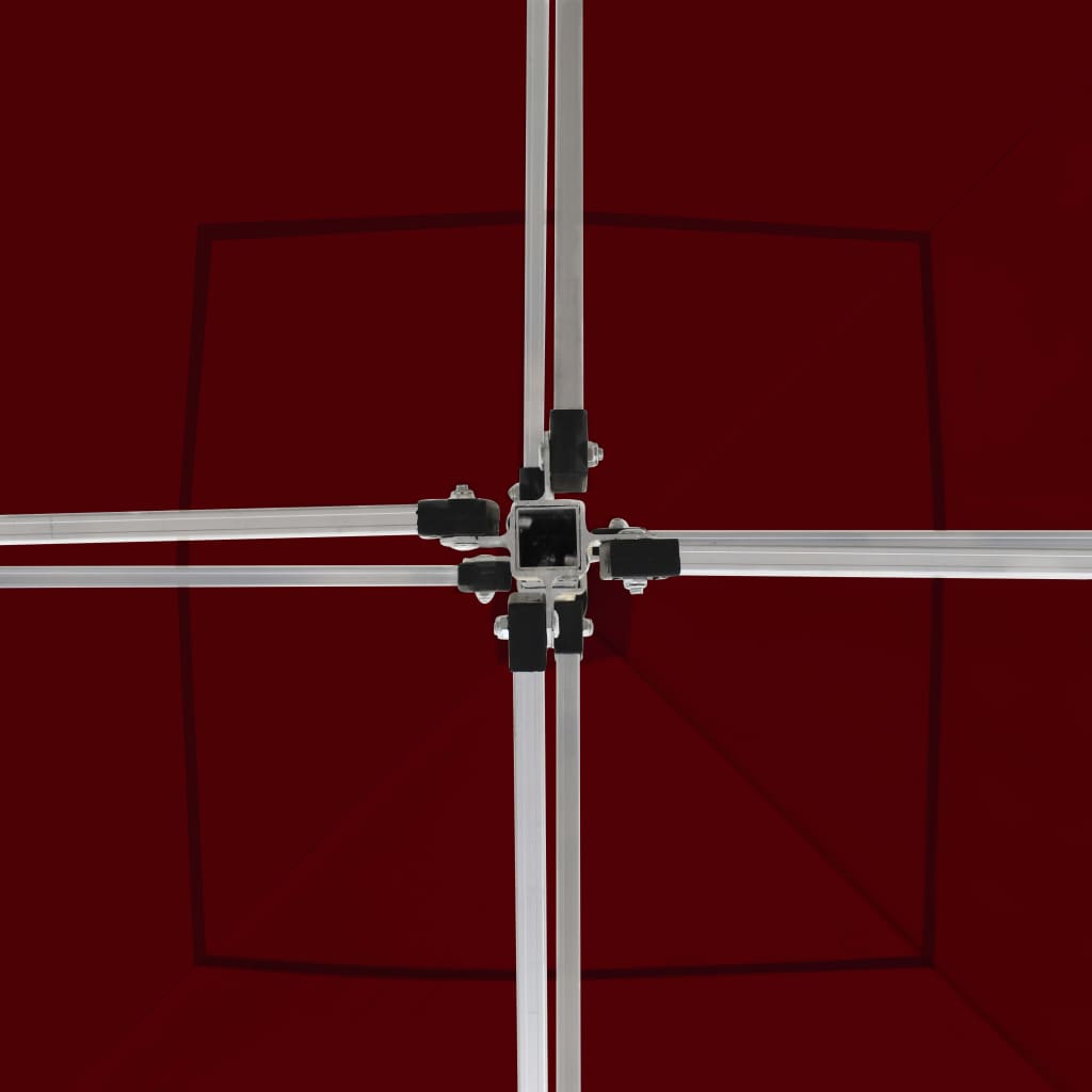 Carpa plegable profesional de aluminio color burdeos 2x2 m v4216 - Vetonek