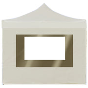 Vetonek Carpa plegable profesional paredes aluminio color crema 2x2 m