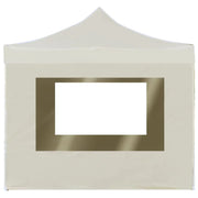 Carpa plegable profesional paredes aluminio color crema 2x2 m v30 Vetonek
