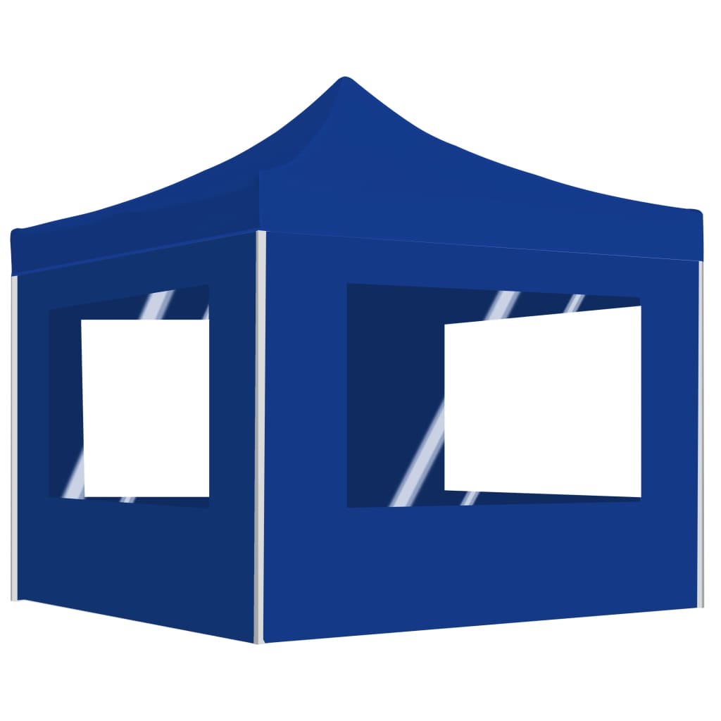 Carpa plegable profesional con paredes aluminio azul 2x2 m v4247 Vetonek