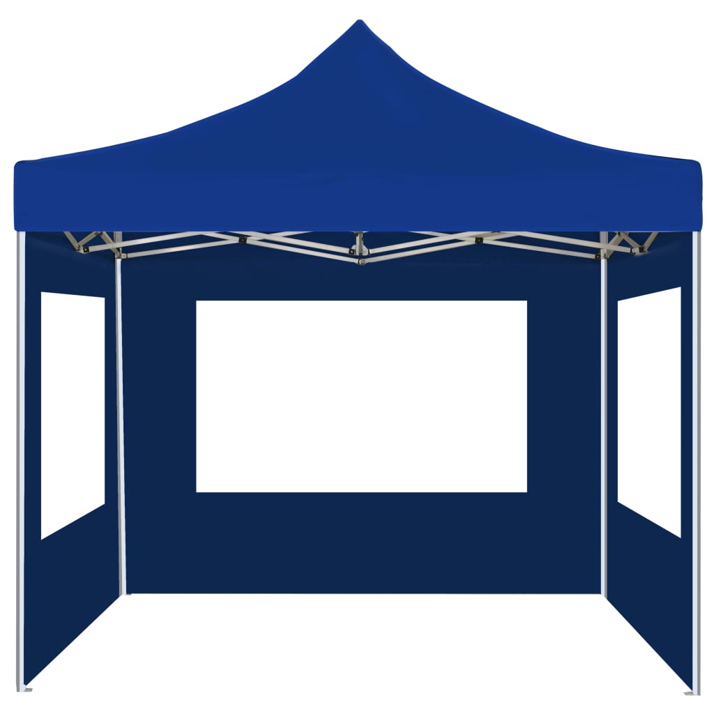 Carpa plegable profesional con paredes aluminio azul 2x2 m v4247 - Vetonek