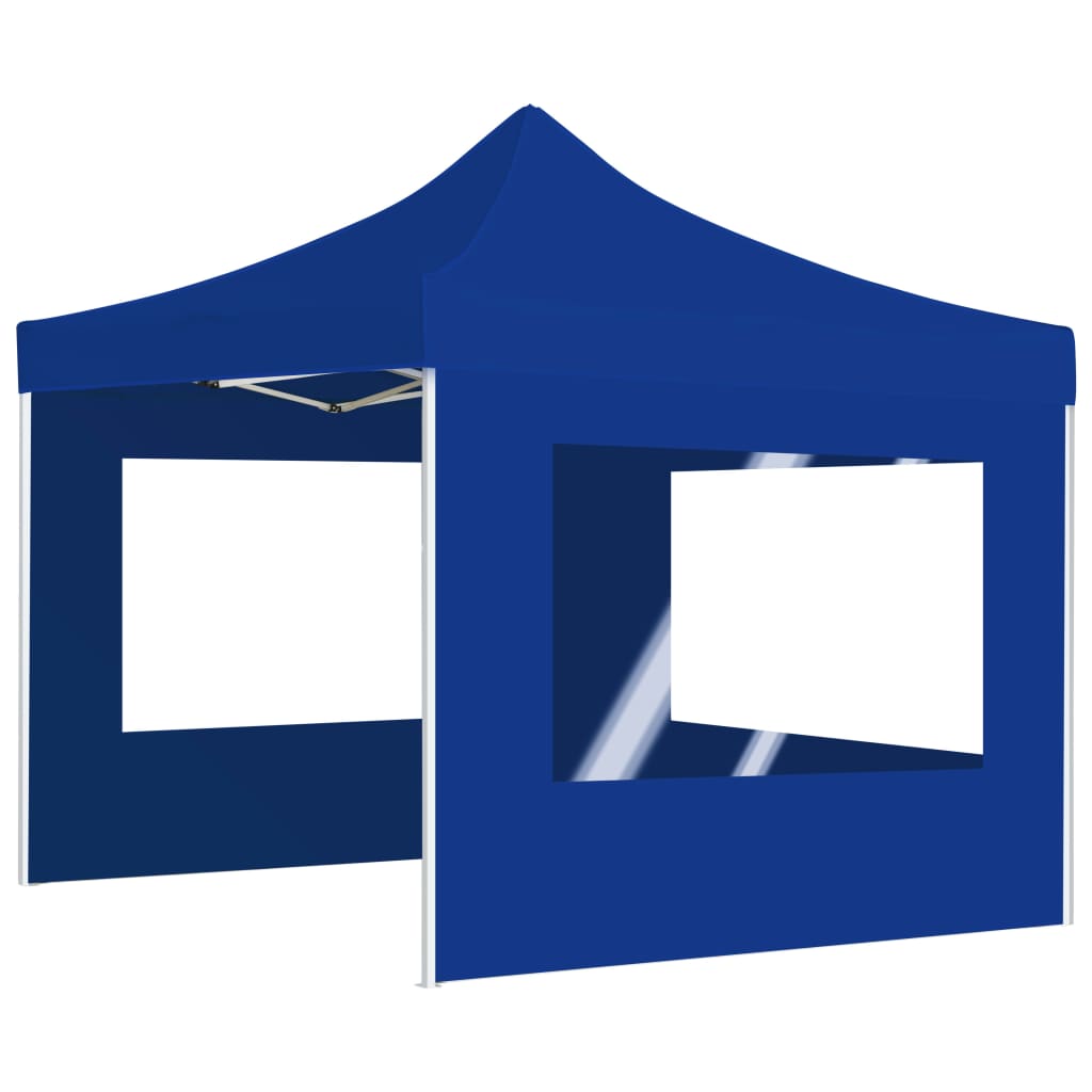 Carpa plegable profesional con paredes aluminio azul 2x2 m v4247 - Vetonek