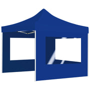 Carpa plegable profesional con paredes aluminio azul 2x2 m v31 - Vetonek