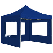 Carpa plegable profesional con paredes aluminio azul 2x2 m v31 - Vetonek
