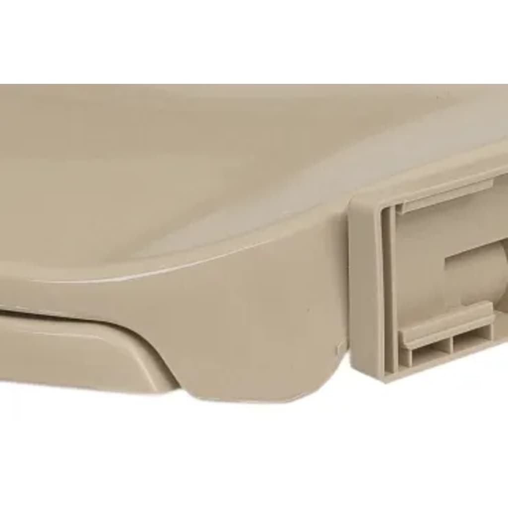 Tapa y asiento de váter con cierre suave ovalada beige vidaXL