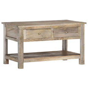 Mesa de centro de madera maciza de mango 82x52x47 cm  V9631 Vetonek