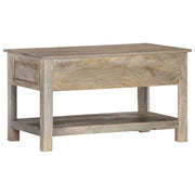 Mesa de centro de madera maciza de mango 82x52x47 cm  V9631 Vetonek