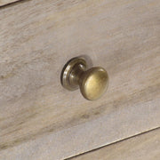 Mesa de centro de madera maciza de mango 82x52x47 cm  V9631 Vetonek