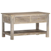 Mesa de centro de madera maciza de mango 82x52x47 cm  V9631 Vetonek