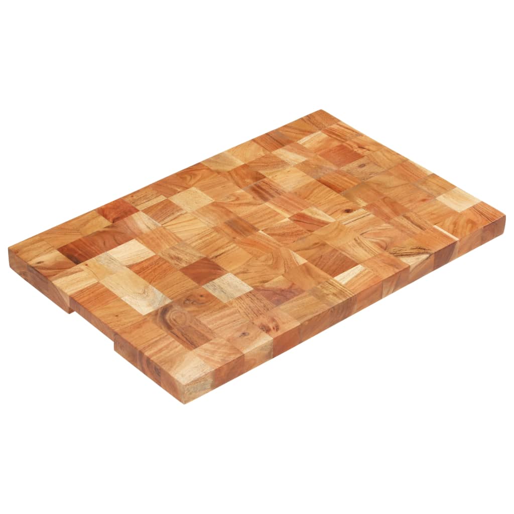 Vetonek Tabla de cortar de madera maciza de acacia 60x40x3,8 cm