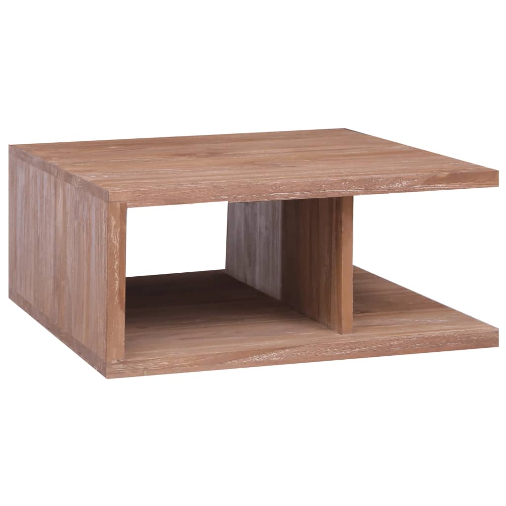 Vetonek Mesa de centro de madera maciza de teca 170x70x30 cm