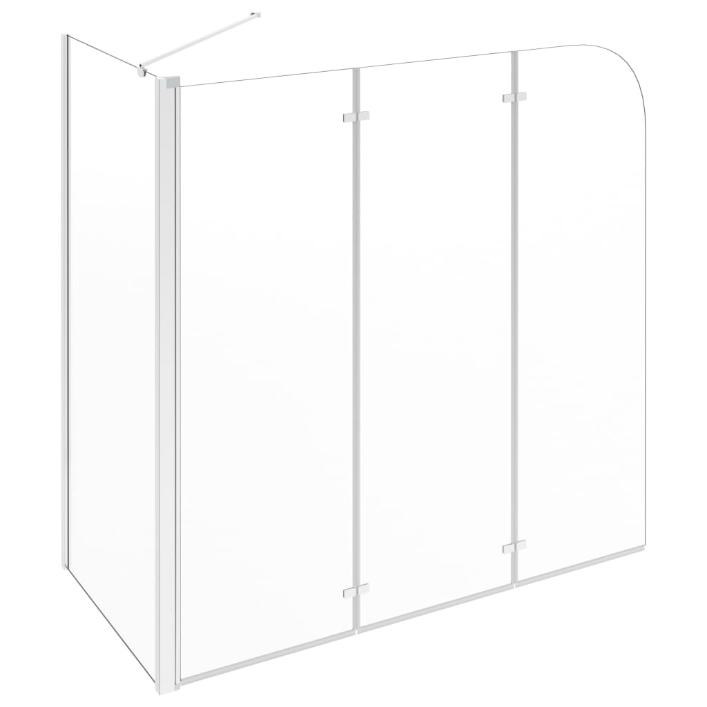 Mampara de ducha de vidrio templado transparente 120x69x130 cm vidaXL