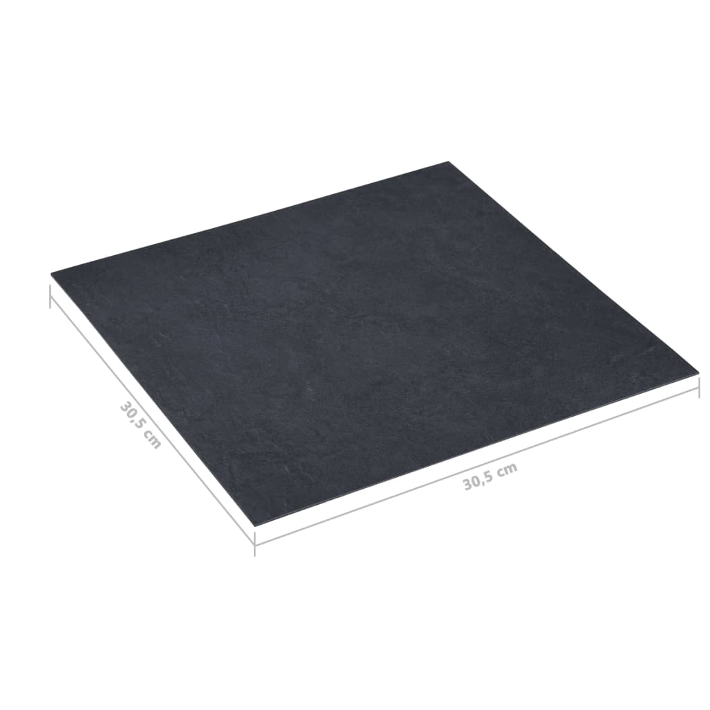 Lamas para suelo autoadhesivas PVC mármol negro 5,11 m² vidaXL