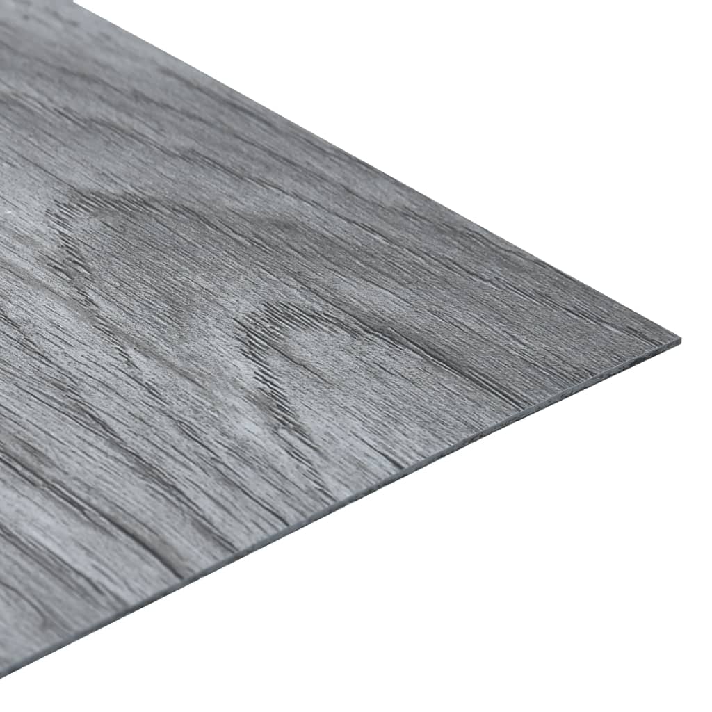 Lamas para suelo autoadhesivas PVC gris claro 5,11 m²