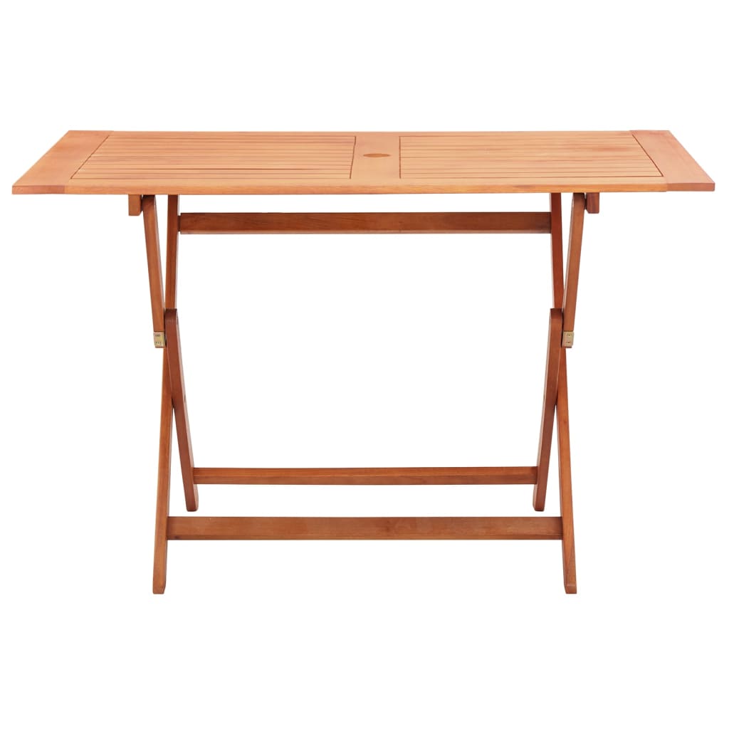 Mesa de jardín plegable madera maciza de eucalipto 120x70x75 cm vidaXL