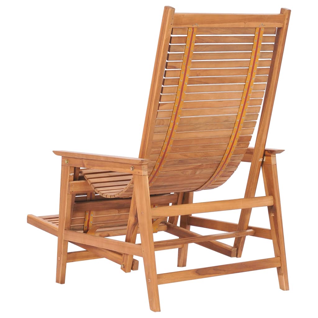 Garden chair with solid teak wood