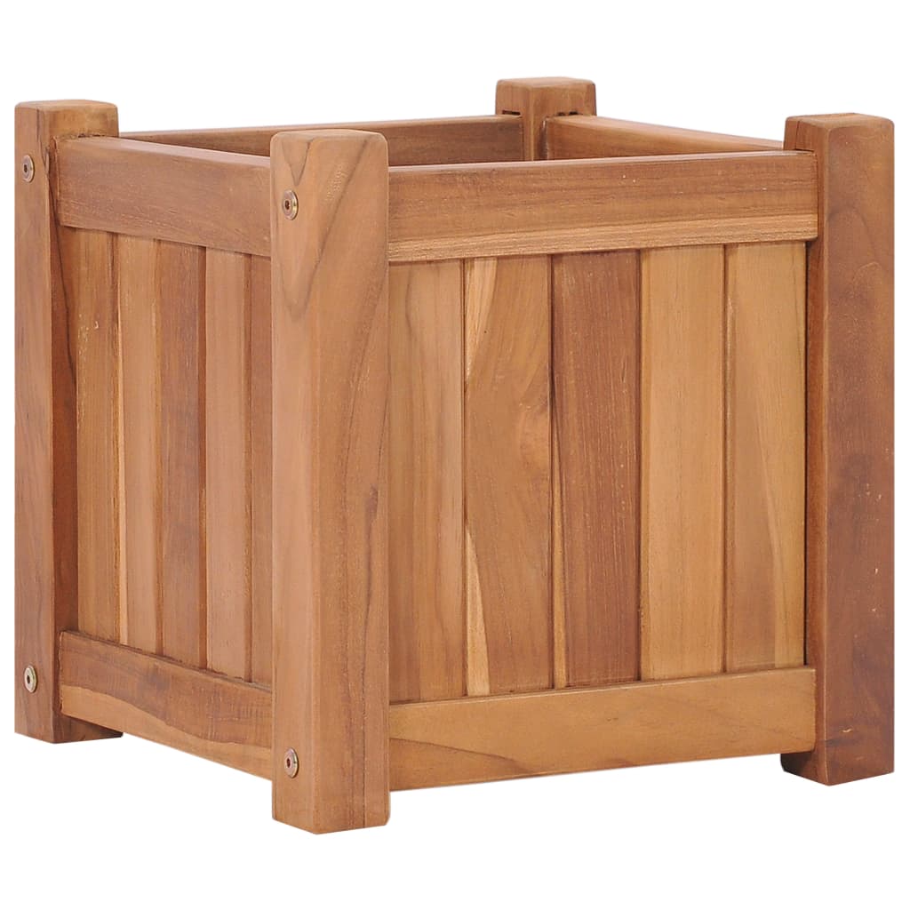 Vetonek jardinera elevado madera maciza de teca 30x30x30 cm