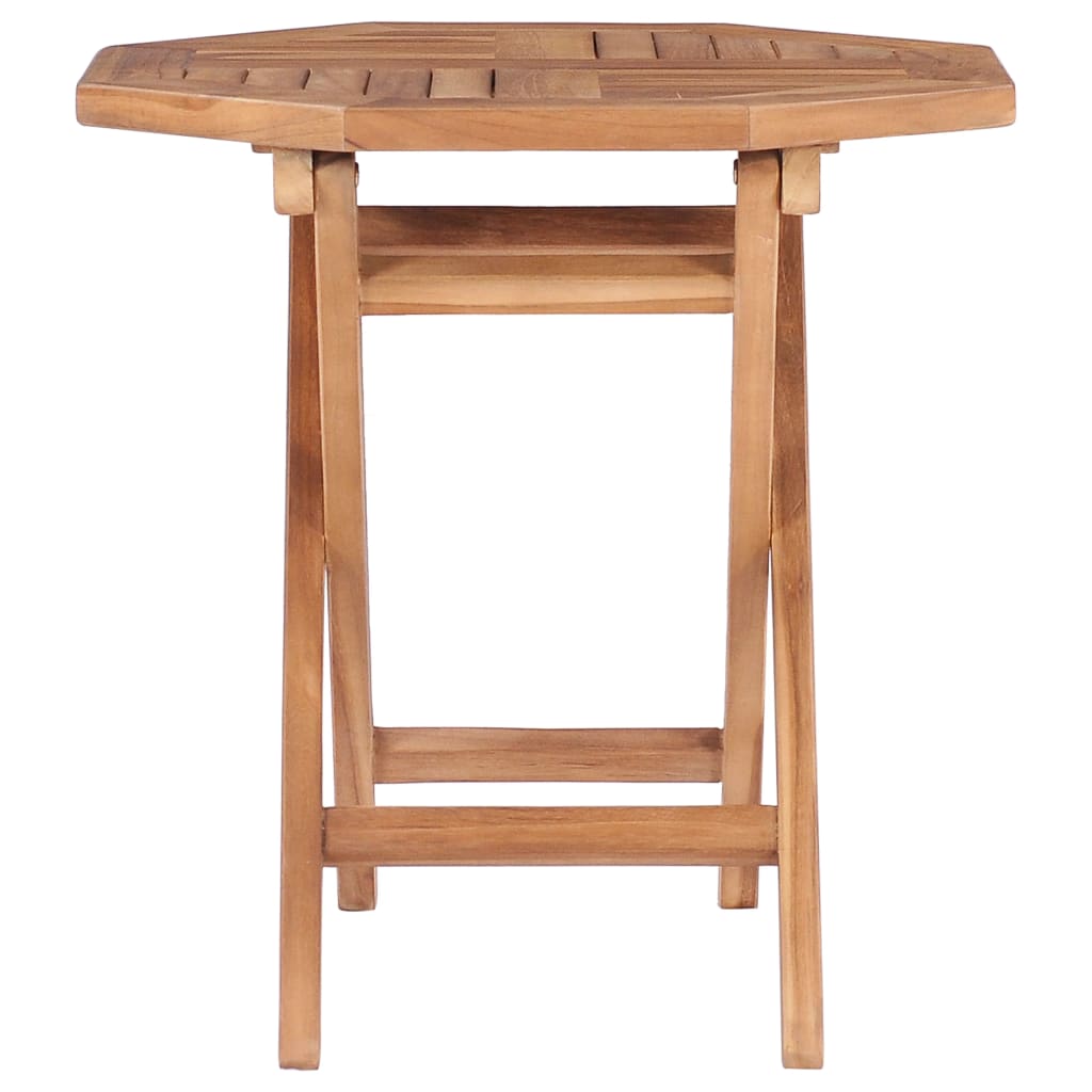 Mesa de jardín plegable madera maciza de teca 45x45x45 cm vidaXL