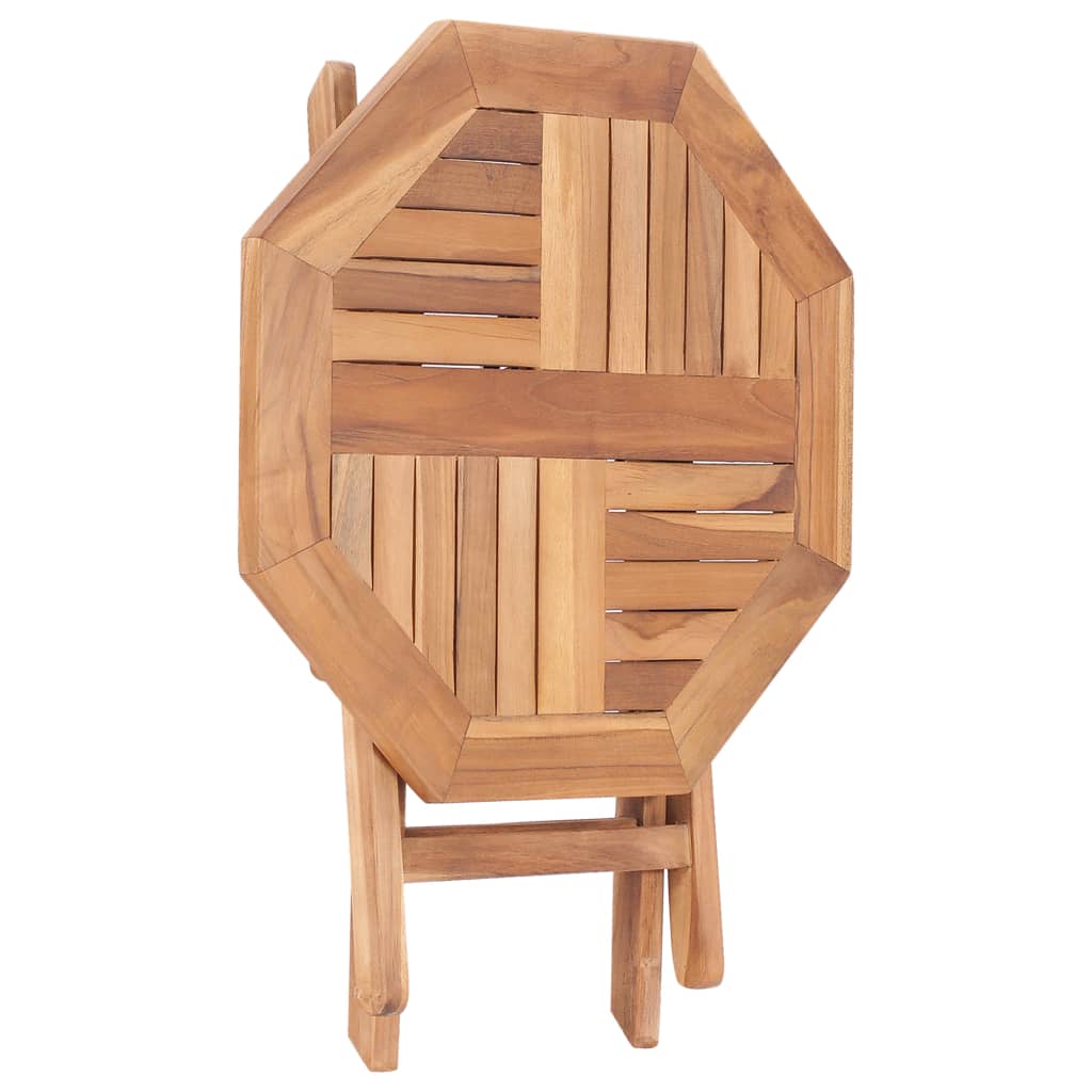 Mesa de jardín plegable madera maciza de teca 45x45x45 cm vidaXL