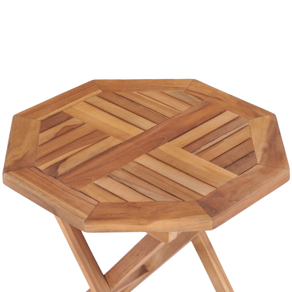 Mesa de jardín plegable madera maciza de teca 45x45x45 cm vidaXL