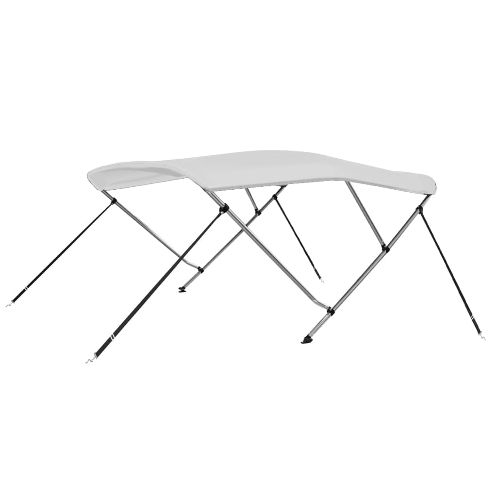 Vetonek Toldo Bimini de 3 arcos blanco 183x140x137 cm