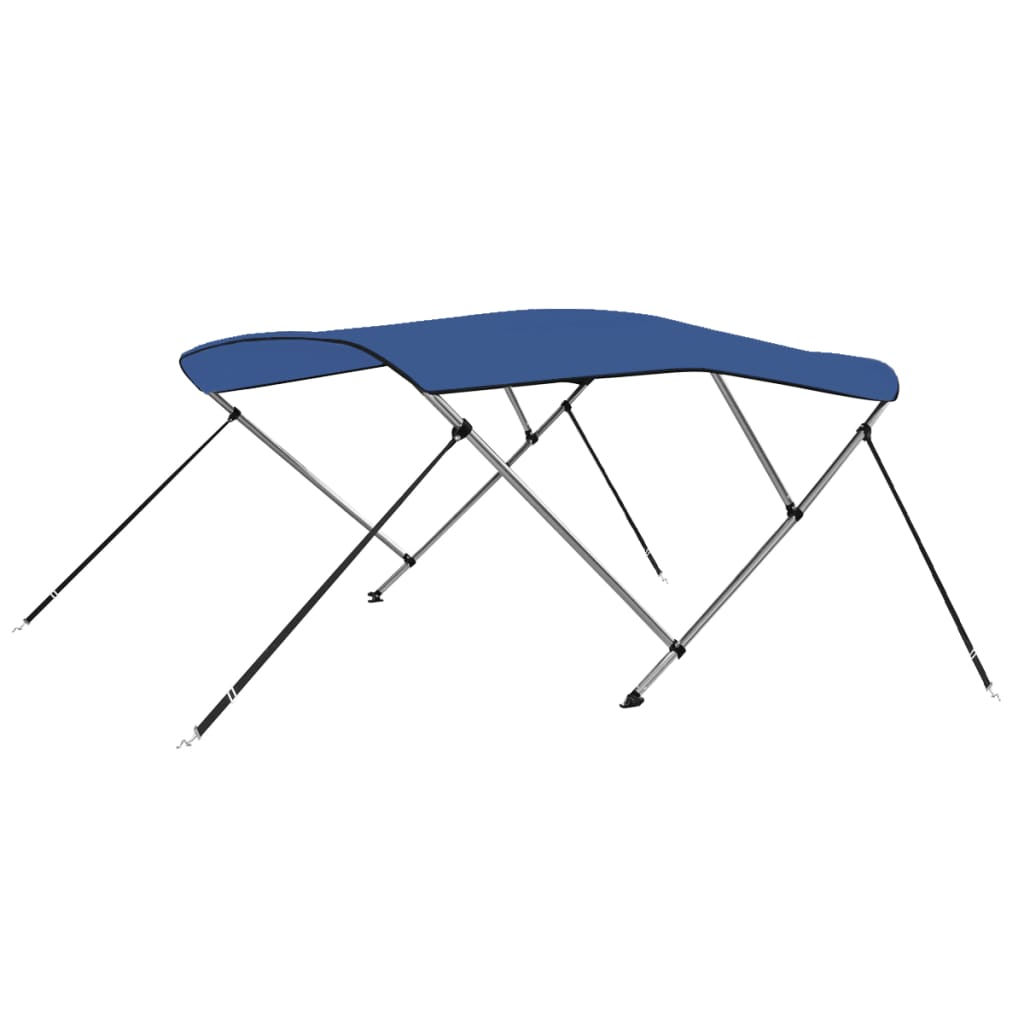 Vetonek Toldo Bimini de 3 arcos azul 183x180x137 cm