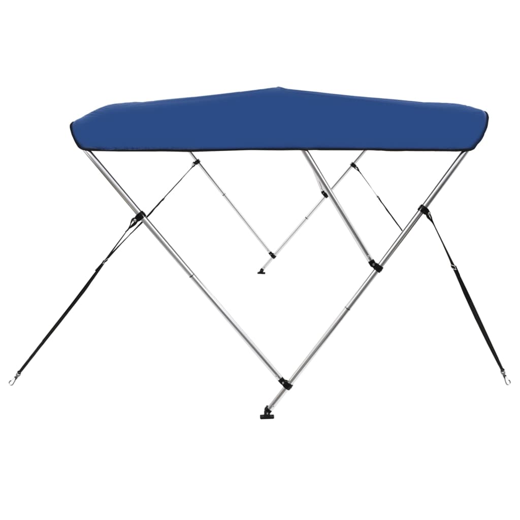 Toldo Bimini de 3 arcos azul 183x160x137 cm