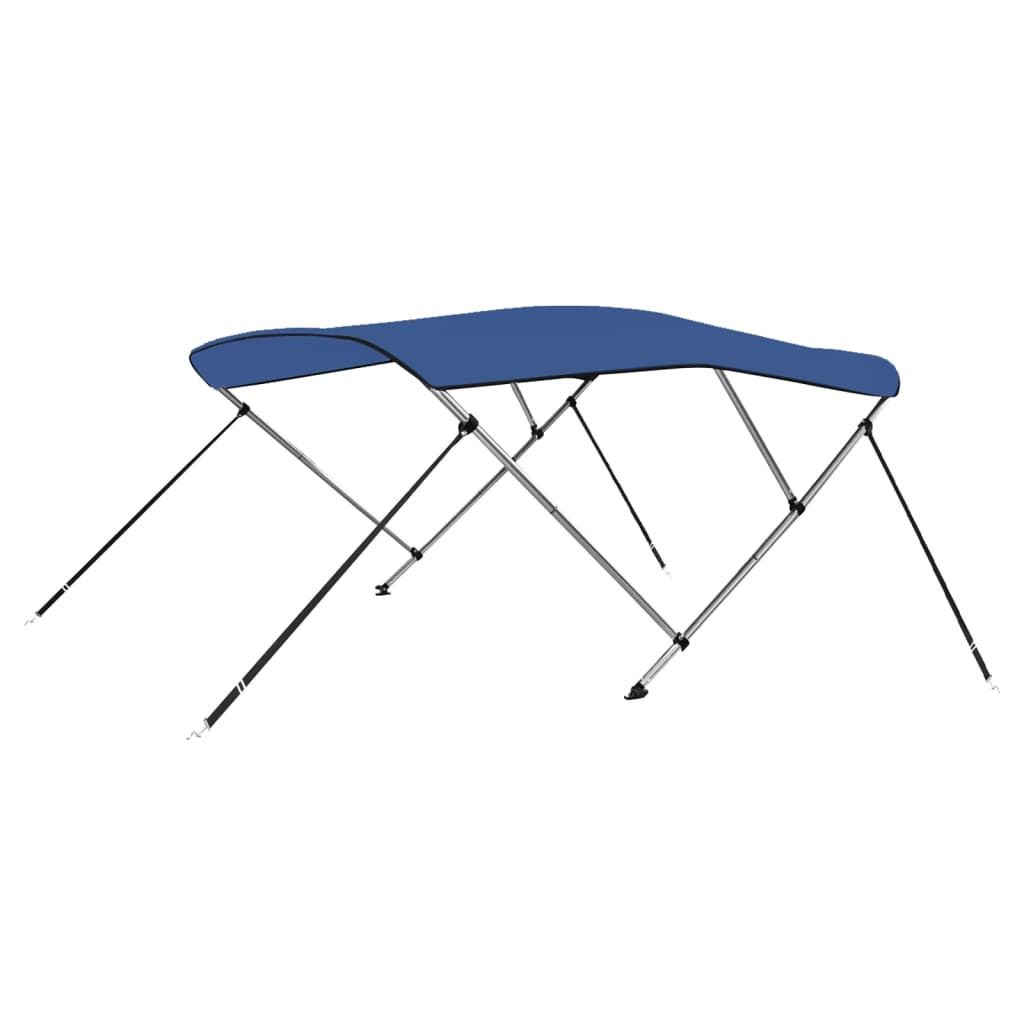 Vetonek Toldo Bimini de 3 arcos azul 183x160x137 cm