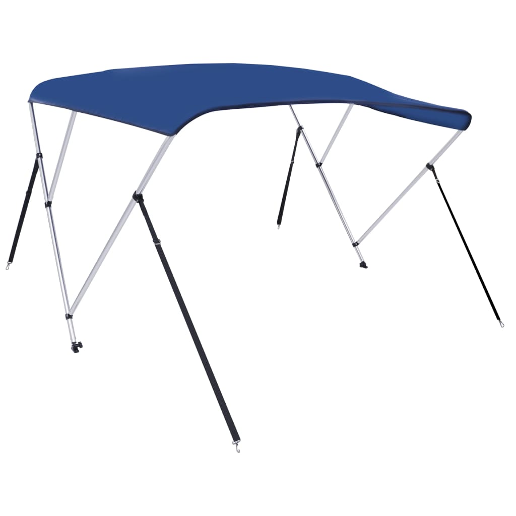 Auvent bimini de 3 arches bleues 183x180x137 cm