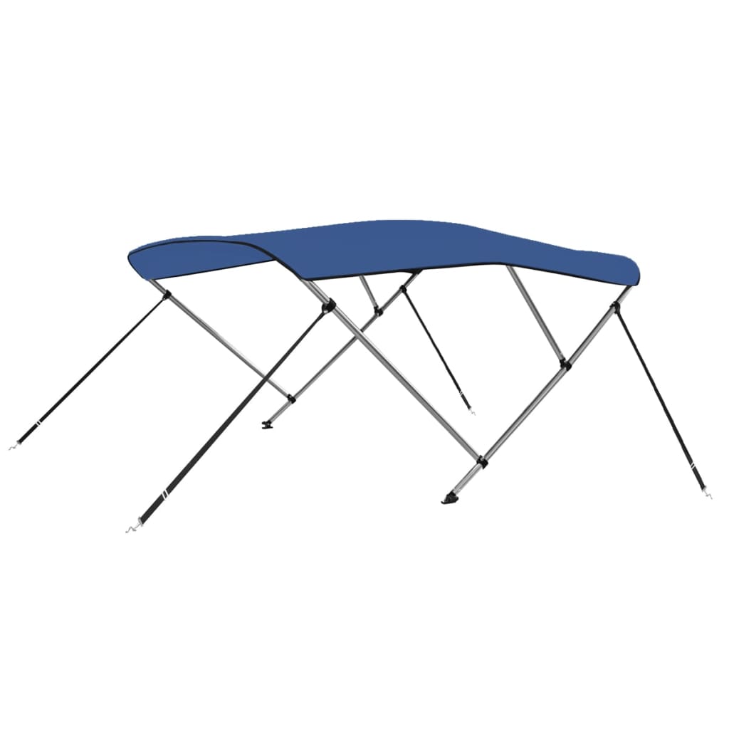 Vetonek Toldo Bimini de 3 arcos azul 183x196x137 cm