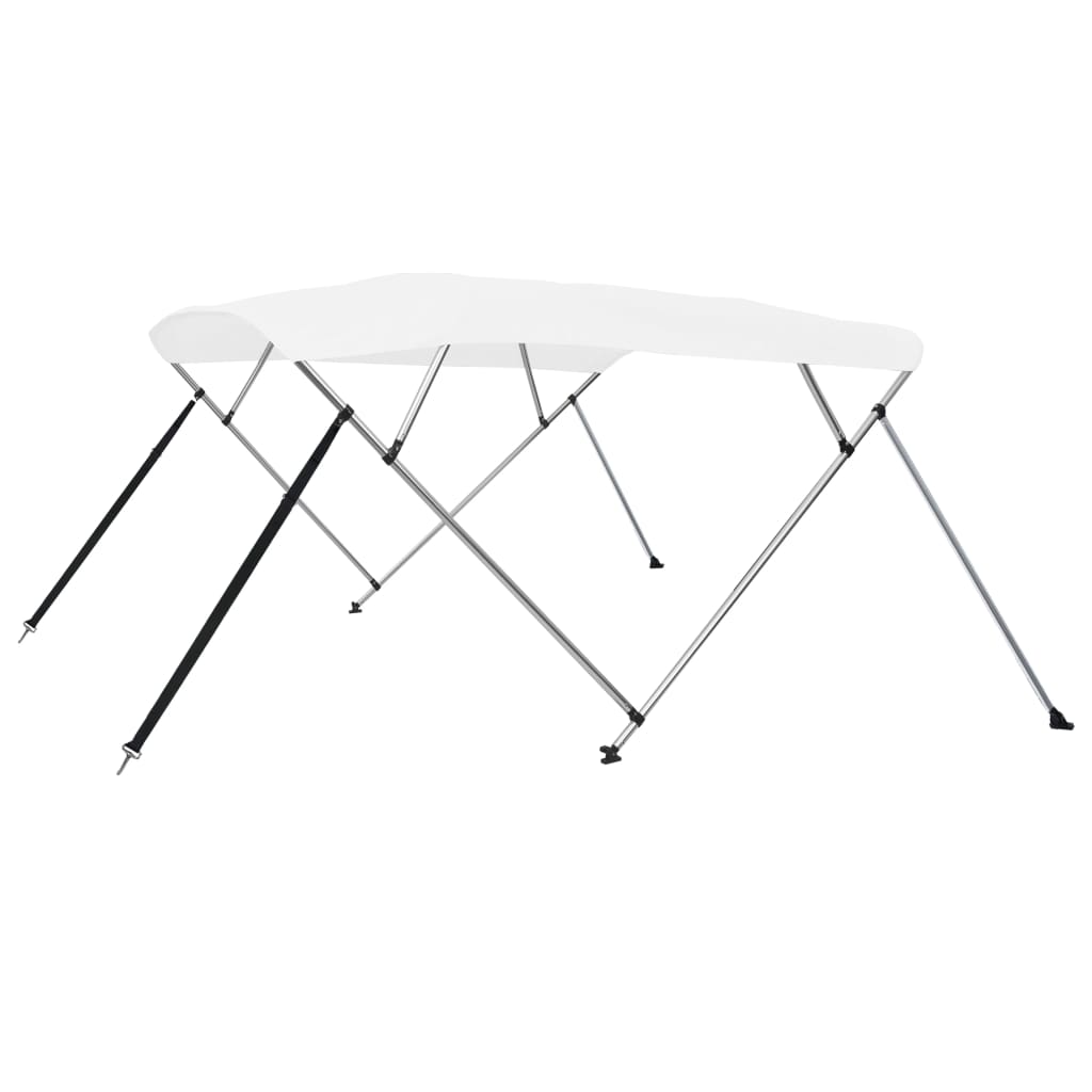 Vetonek Toldo Bimini de 4 arcos blanco 243x180x137 cm