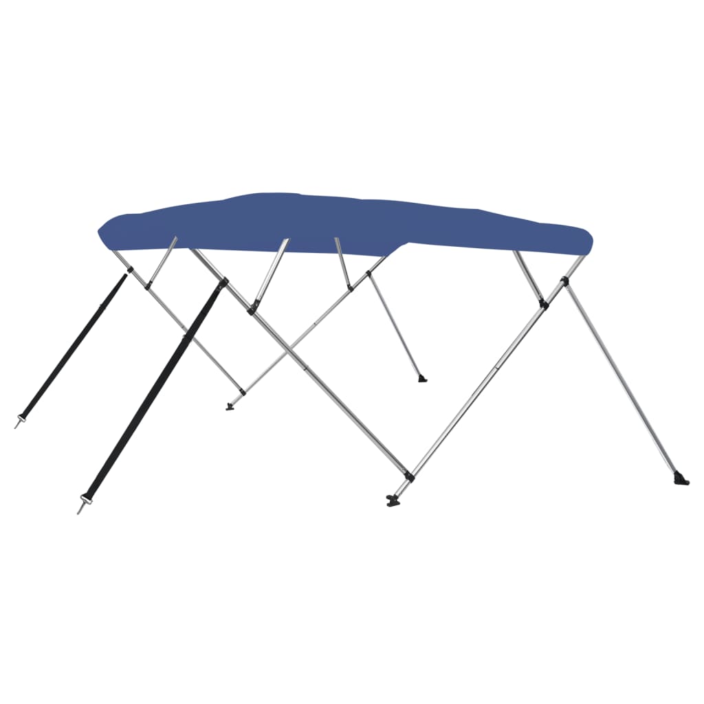 Vetonek Toldo Bimini de 4 arcos azul 243x196x137 cm