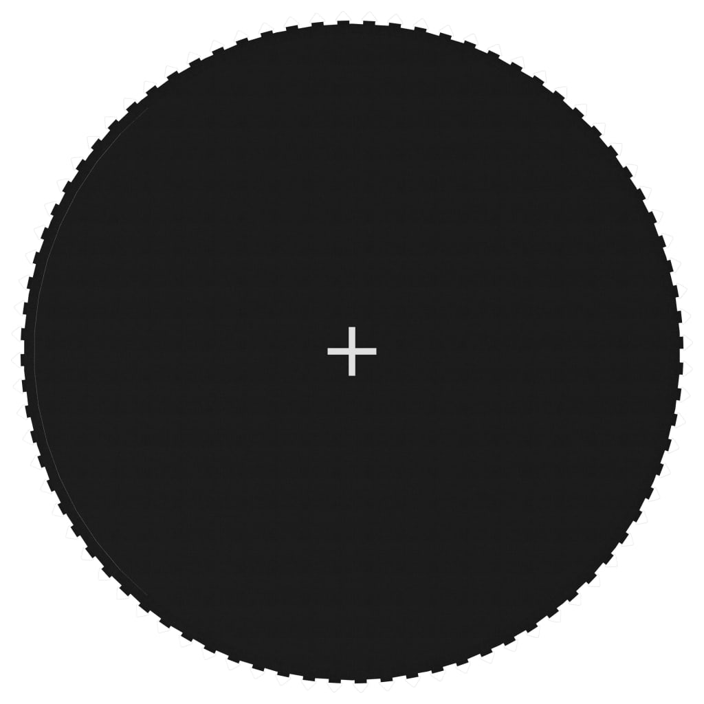 Tapete de salto para trampolim redondo tecido preto 4,27 m V5679 Vetonek